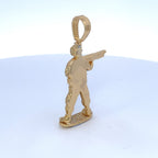 14K Gold Soldier Diamond Pendant - additional product view 5