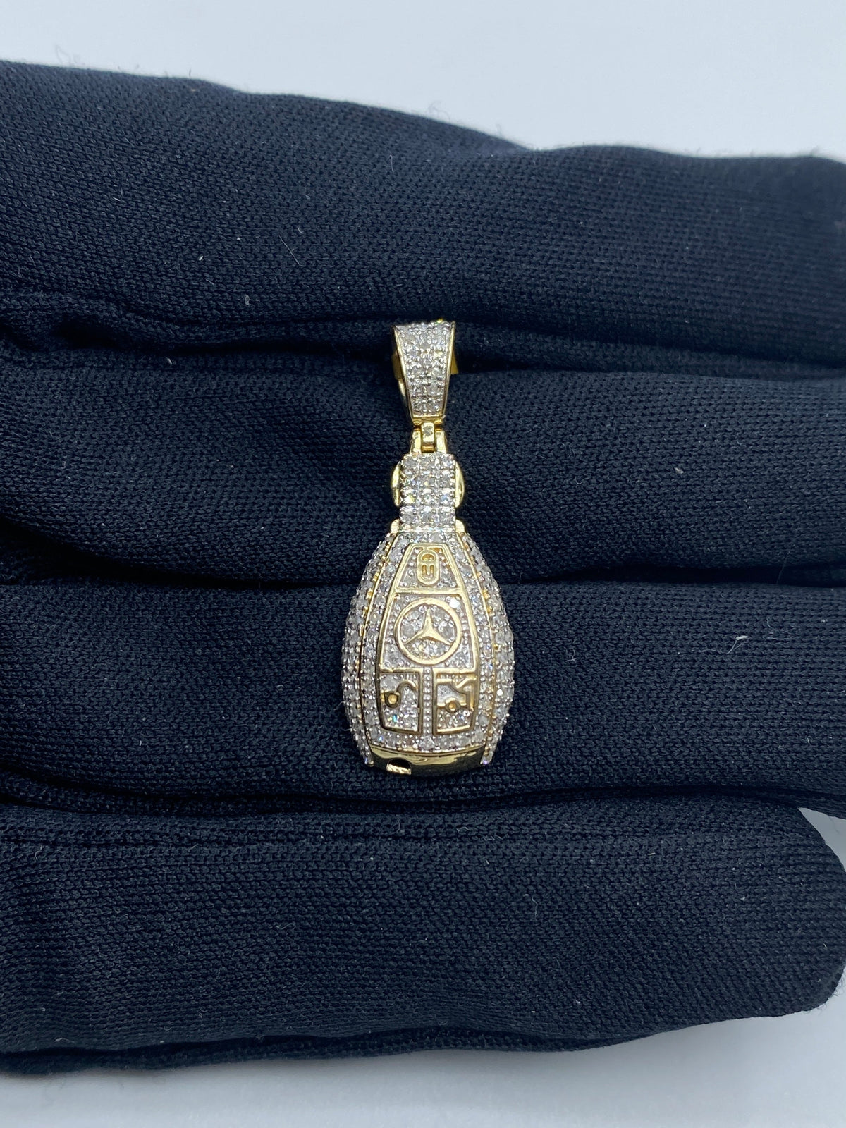 Car Key Diamond Pendant - additional product view 2