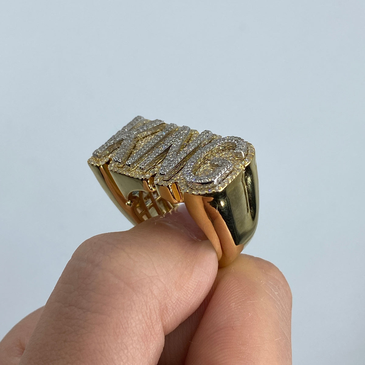 10K Gold King Jumbo Diamond Ring - additional product view 6