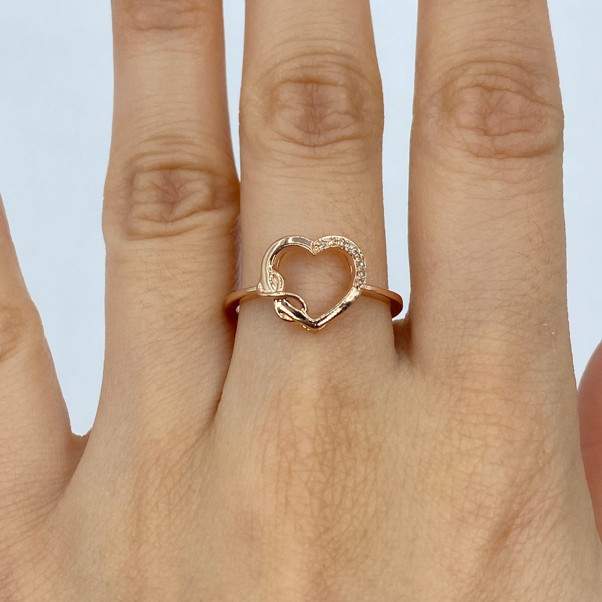 14K Gold Heart Infinity Diamond Ring - additional product view 8