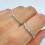 14K Gold Pave Stacking Diamond Ring - additional product view 2