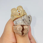 14K Gold Broken Heart Diamond Baguette Ring - additional product view 2