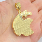 10K Gold Hellcat Diamond Pendant - additional product view 5