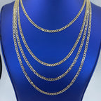 10K Two-Tone Gold 4mm Cuban Link Chain 16–26 in - additional product view 2