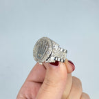 14K Gold Jumbo Crown Diamond Ring - additional product view 7