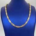 10K Gold 6mm Diamond Baguette Geometric Link Chain 22 in in yellow gold - close-up product photo