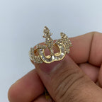 10K Gold Allah Diamond Baguette Ring in yellow gold - close-up product photo