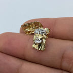 14K Gold Jesus Head Earrings 0.5 in - additional product view 3