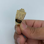 14K Gold Diamond Baguette Power Ring - additional product view 6