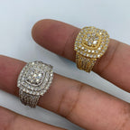 14K Gold Square Barcelona Diamond Ring - additional product view 7