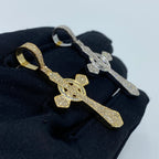 10K Gold Celtic Cross Diamond Baguette Pendant 2.0 Ct - additional product view 5