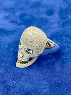 14K Gold Diamond Skull Ring - additional product view 5