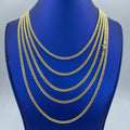 10K Gold 4.5mm Miami Cuban Link Chain 16–24 in, 16" - close-up product photo
