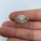 14K Gold Love Cage Diamond Engagement Ring - additional product view 3
