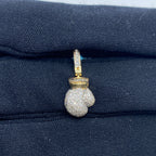 14K Gold Boxing Glove Diamond Pendant - additional product view 2