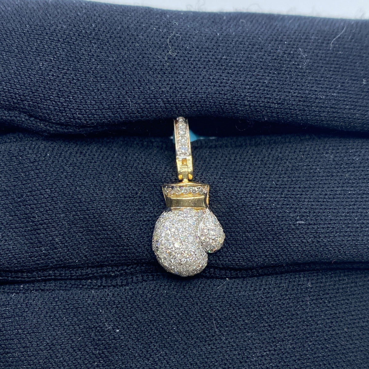 14K Gold Boxing Glove Diamond Pendant - additional product view 2