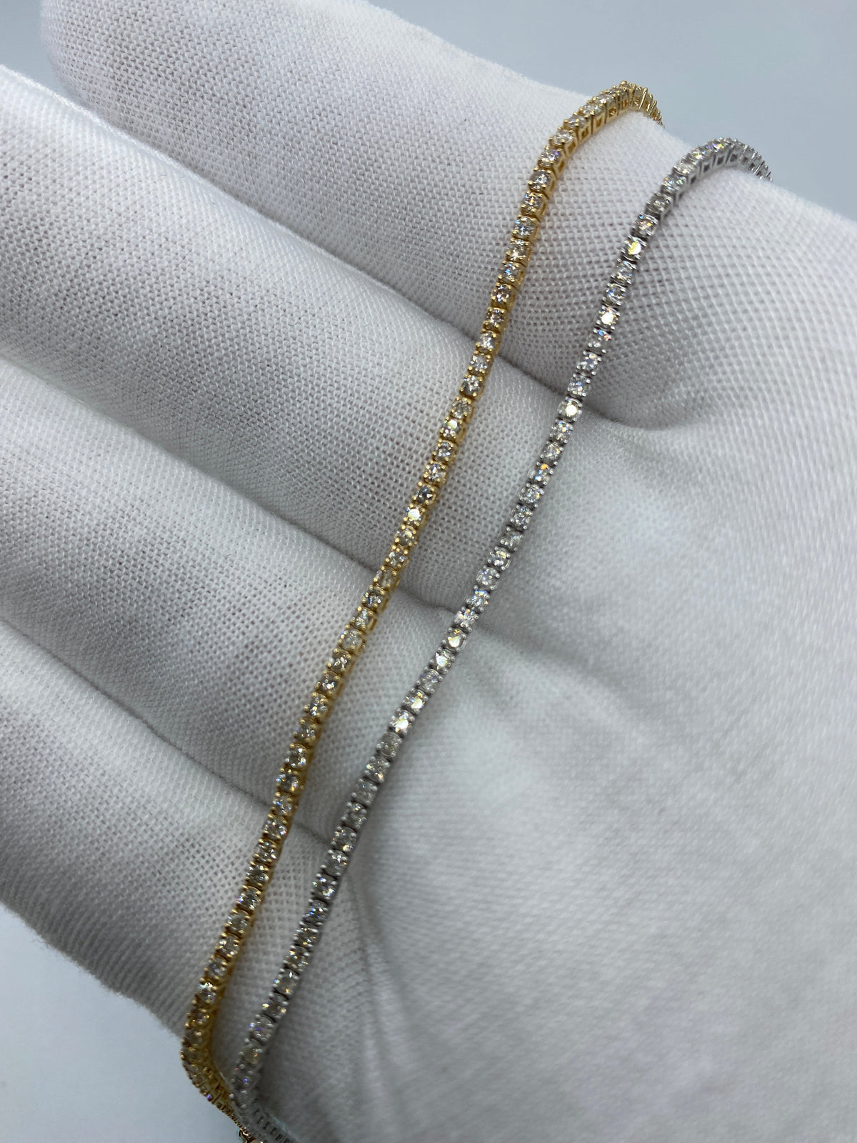 14K Gold 1.6mm Tennis Diamond Bracelet 7 in - main product photo