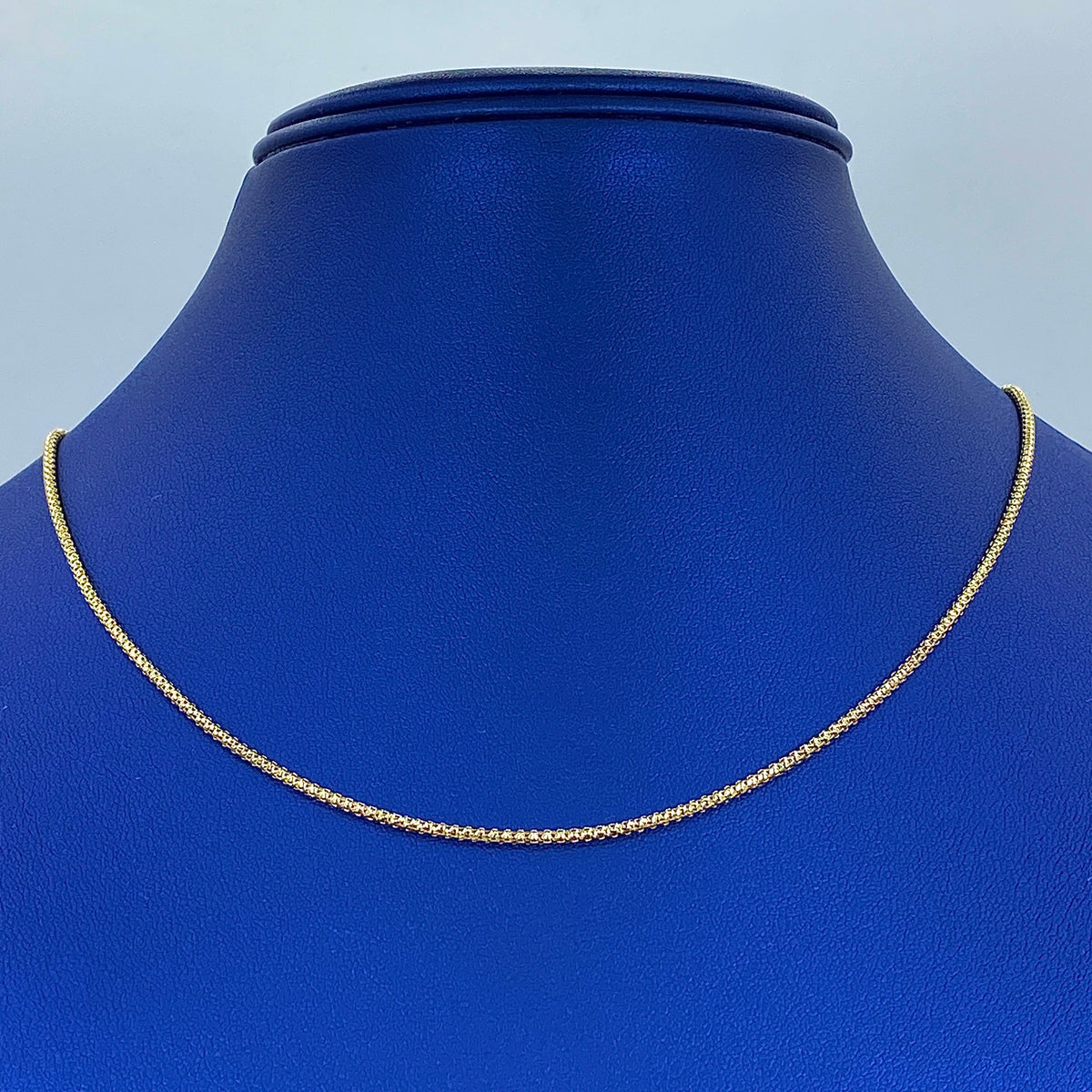 14K Gold 1.6mm Popcorn Chain 16 in - additional product view 2