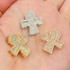 14K Gold Robyn Ankh Diamond Pendant - additional product view 2