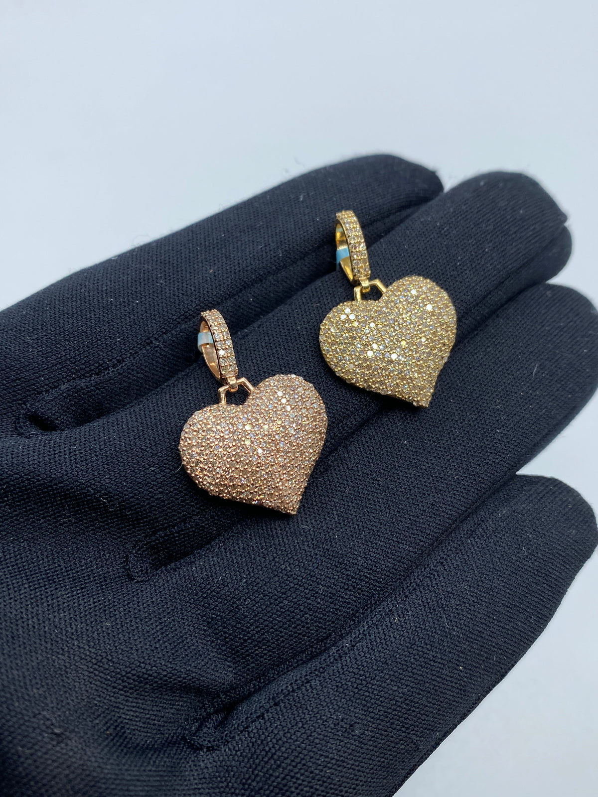 14K Gold Heart Diamond Pendant - additional product view 5