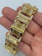 14K Gold Jumbo Yellow Canary Diamond Bracelet - additional product view 3