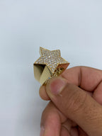 14K Gold Star Diamond Ring - additional product view 5