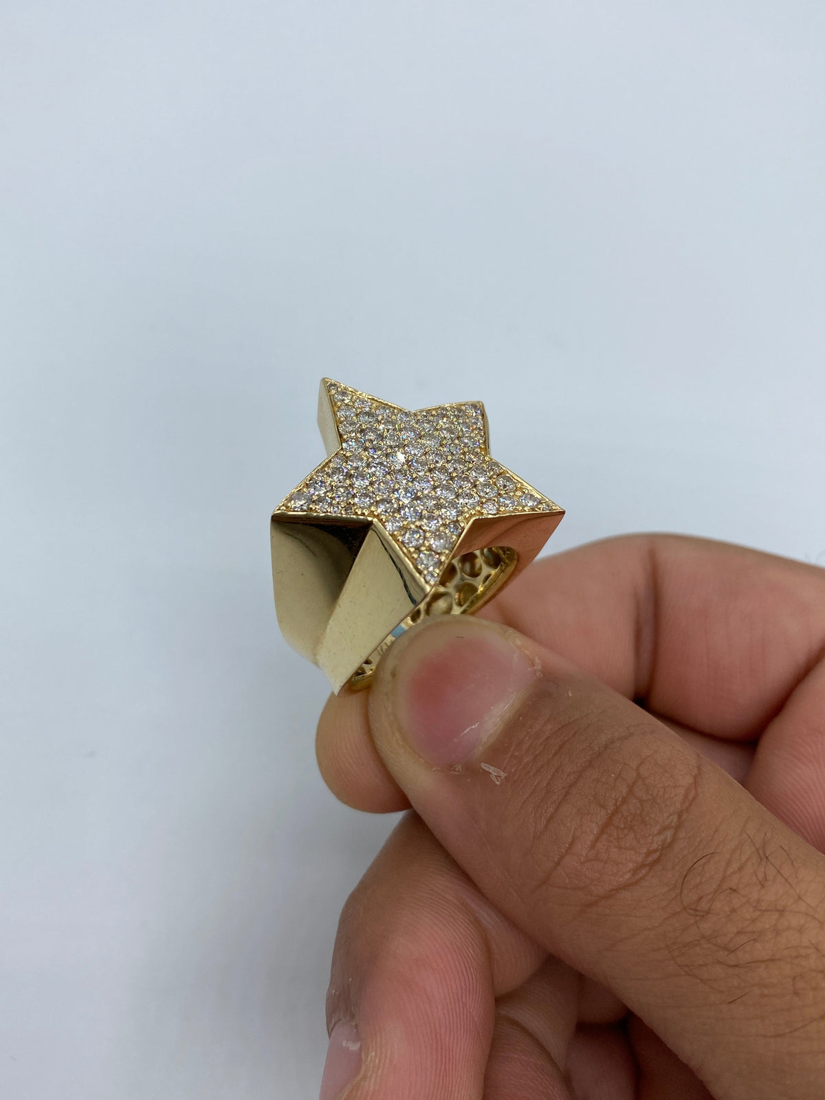 14K Gold Star Diamond Ring - additional product view 5