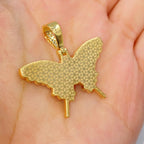 14K Gold Kali Butterfly Diamond Pendant - additional product view 5