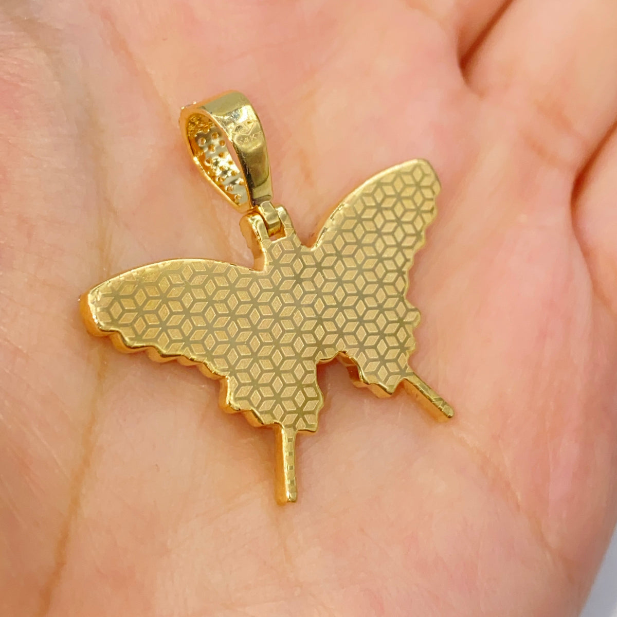 14K Gold Kali Butterfly Diamond Pendant - additional product view 5