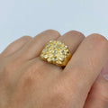 10K Gold Nugget Ring, 15.7mm - close-up product photo