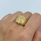 10K Gold Nugget Ring, 15.7mm - close-up product photo