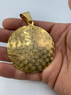14K Gold Face of Jesus Medal Pendant - additional product view 5