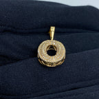 Initial O Bubble Diamond Pendant - additional product view 3