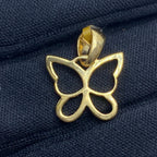 10K Gold Butterfly Outline Diamond Pendant - additional product view 5