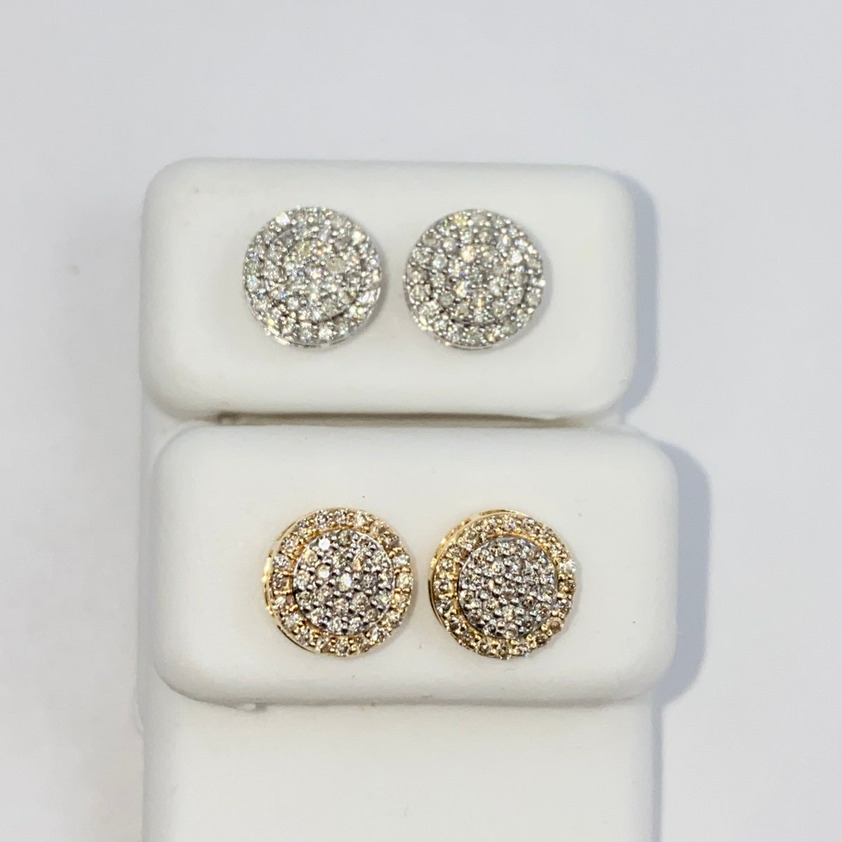 14K Gold 8mm Gaia Circle Diamond Earrings - additional product view 6