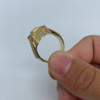 14K Gold Square Diamond Baguette Villa Ring - additional product view 7