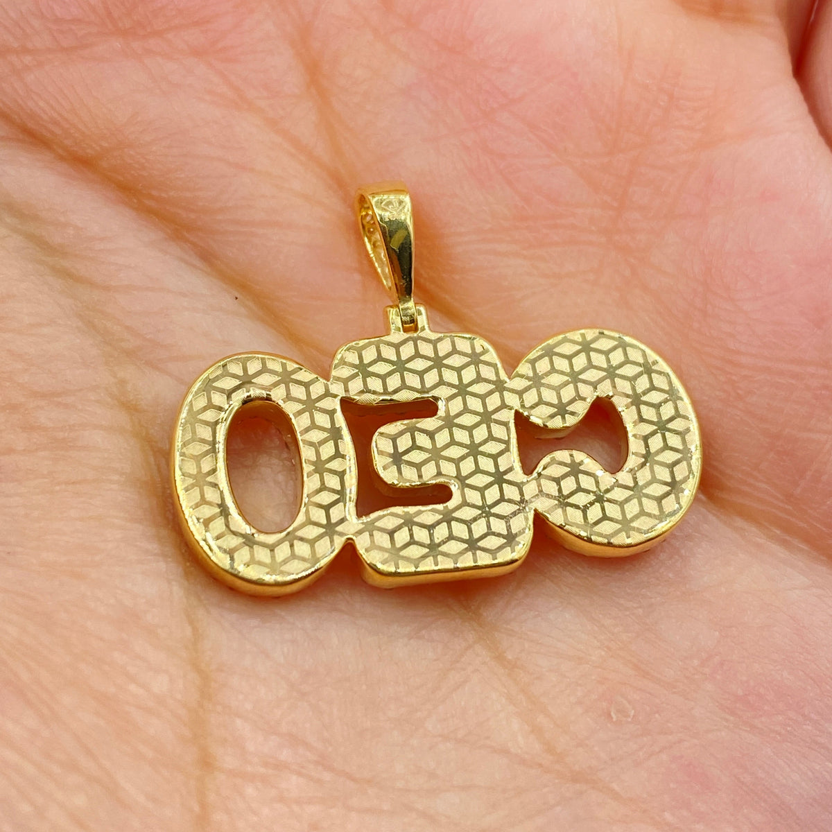 10K Gold CEO Diamond Pendant - additional product view 4