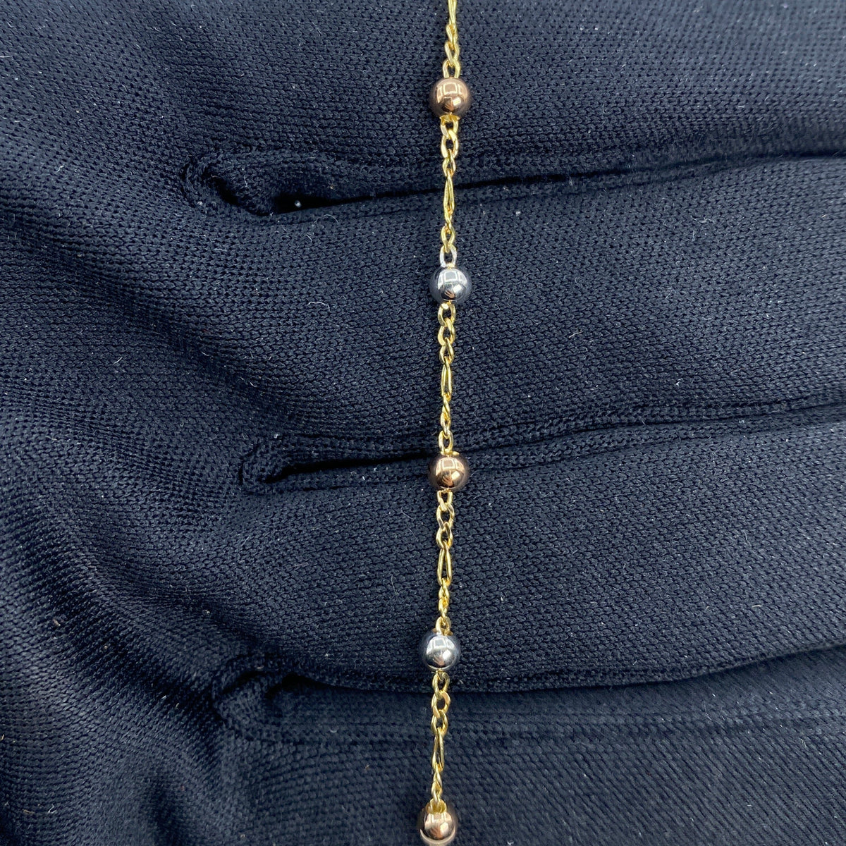 10K Gold Ball Anklet - additional product view 4