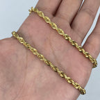 10K Gold 4mm Rope Chain 23 in - additional product view 4