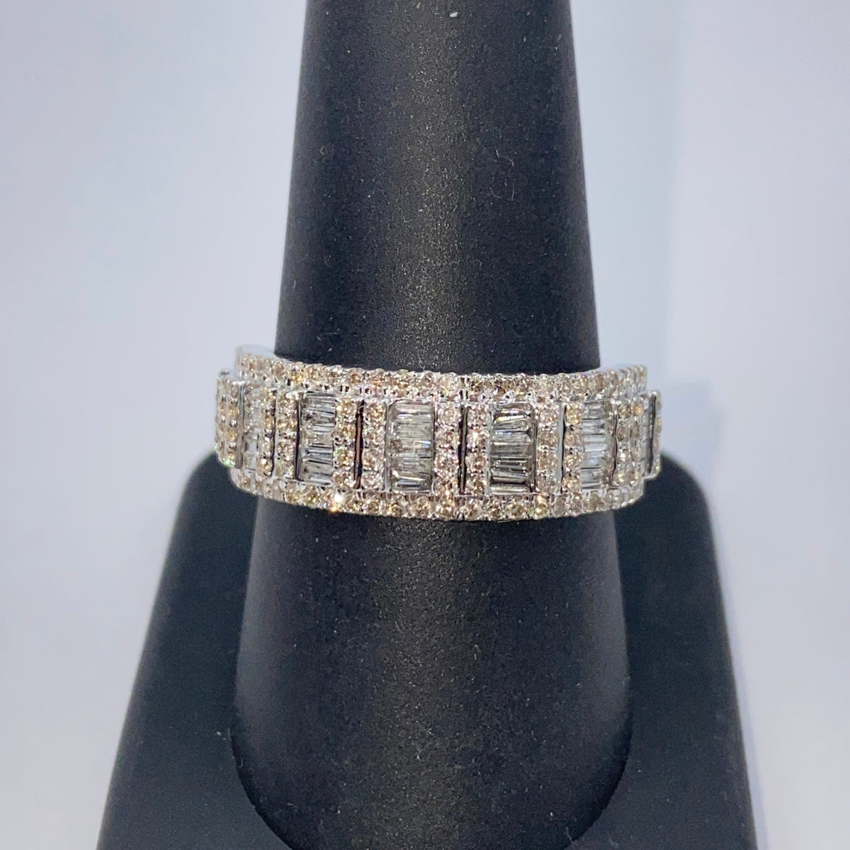 10K Gold/14K Roy Diamond Baguette Ring - additional product view 7