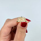 10K Gold Queen Crown Diamond Ring - additional product view 2