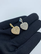 14K Gold Heart Diamond Pendant - additional product view 5