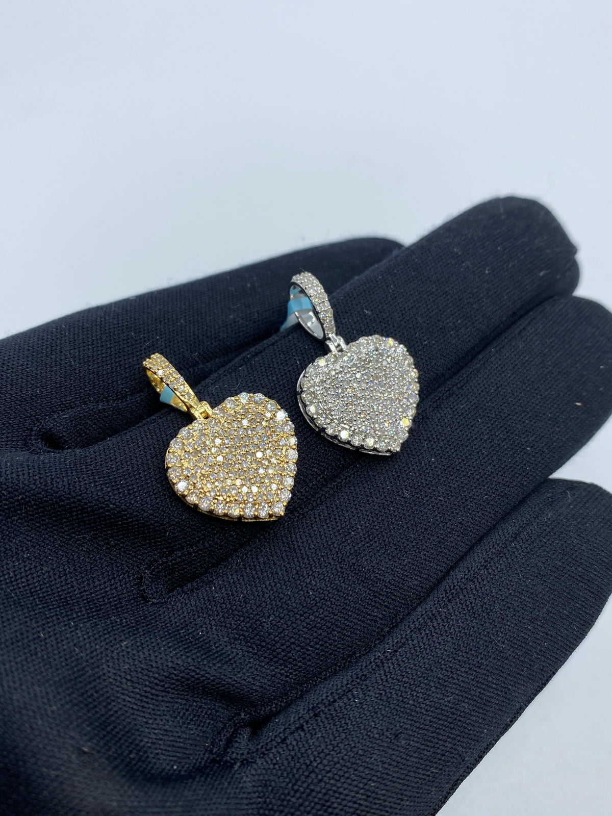 14K Gold Heart Diamond Pendant - additional product view 5