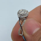 14K Gold Diamond Spiral Engagement Ring - additional product view 4