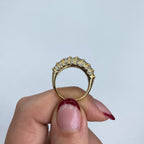 14K Gold Dome Diamond Baguette Ring - additional product view 4