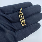 14K Gold Cathedral Diamond Pendant - additional product view 4