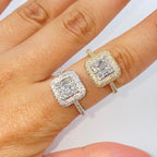 14K Gold Solána Square Diamond Engagement Ring - additional product view 3