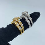14K Gold Rectangle Diamond Baguette Engagement Ring - additional product view 5