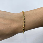 14K Gold 2.8mm Rolo Paperclip Link Bracelet 8 in - additional product view 2