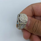 14K Gold Circle Ring with Diamond Baguette Sides - additional product view 5